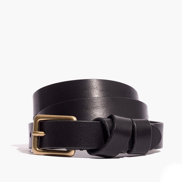 Madewell Accessories - Leather Crisscross Skinny Belt Small